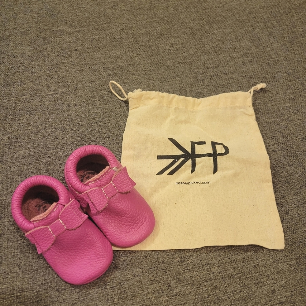 Pink Freshly Picked Moccasins